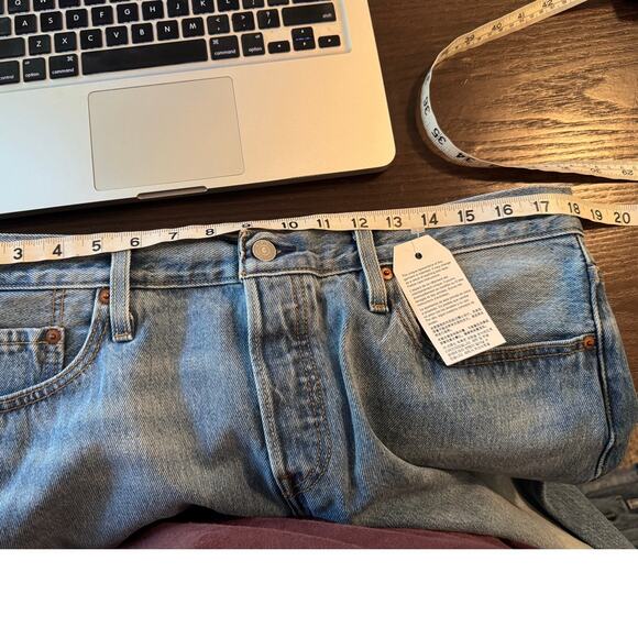 Levi's NWT 501CT-Custom & Tapered-Size 36x28 Cropped - Picture 5 of 6